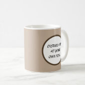 Lustige Retro-Dame anpassbar Kaffeetasse (VorderseiteRechts)