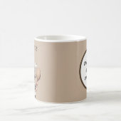 Lustige Retro-Dame anpassbar Kaffeetasse (Mittel)