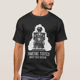 Lustige Retro-Dampflokomotive Zug Jemand zu laut T-Shirt