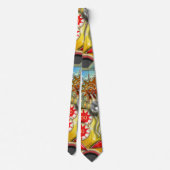 Lustige Retro Flipperautomat-Maschine Krawatte (Rückseite)