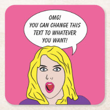 LUSTIGE RETRO FRAUEN-Gewohnheits-Untersetzer