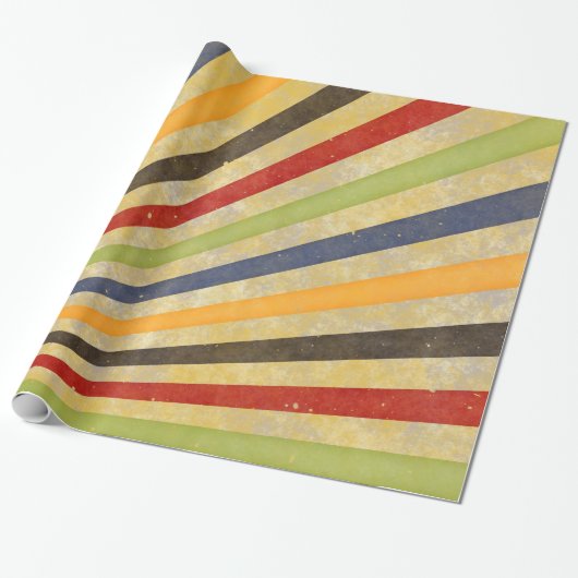 Lustige Retro-Grunge-Strahlen + deine Idee Geschenkpapier (Ungerollt)