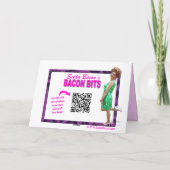 Lustige Retro Hausfrau-Geburtstags-Karte Karte (Rückseite)