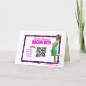 Lustige Retro Hausfrau-Karte Karte (Rückseite)