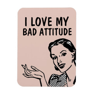 LUSTIGE RETRO-HAUSFRAU LIEBE SCHLECHTE EINstellung Magnet