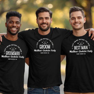 Lustige Retro-Junggesellenabschied Letzter Schwung T-Shirt