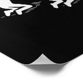 Lustige Retro-Kaffee – Kaffee-Anbetung Poster (Ecke)