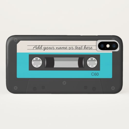 Lustige Retro Musik-Kassette Case-Mate iPhone Hülle (Rückseite (Horizontal))