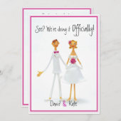 Lustige Retro niedliche humorvolle Einladung (Vorne/Hinten)