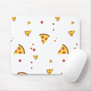 Lustige Retro-Peperoni-Pizza im minimalistischen M Mousepad