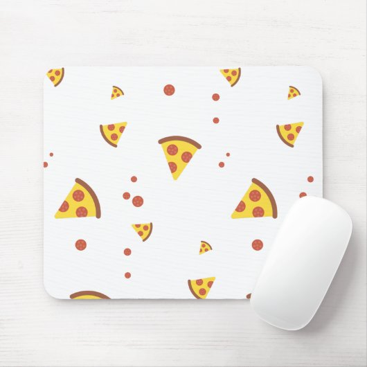 Lustige Retro-Peperoni-Pizza im minimalistischen M Mousepad (Mit Mouse)