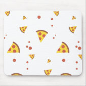 Lustige Retro-Peperoni-Pizza im minimalistischen M Mousepad (Vorne)