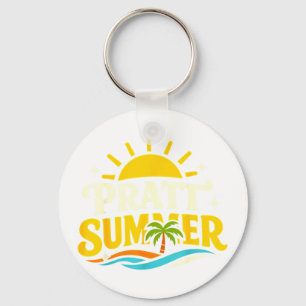 Lustige Retro-Pratt-Sommer-Kalifornien-politisch Schlüsselanhänger