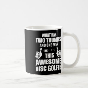 Lustige Retro-Scheibe und Disk-Golf Ultimate Frisb Kaffeetasse
