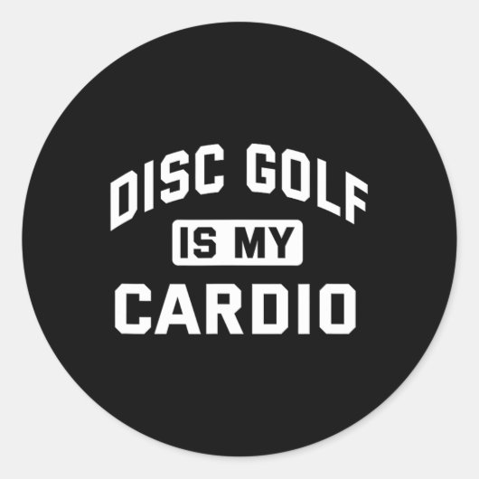 Lustige Retro-Scheibe und Disk-Golf Ultimate Frisb Runder Aufkleber (Vorderseite)
