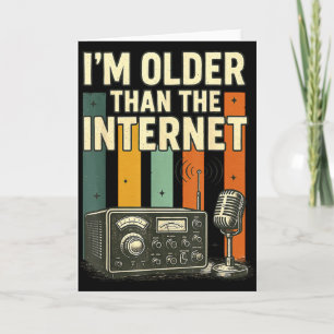 Lustige Retro-Sprüche Vintage Humor Internet-Nosta Karte