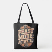 Lustige Retro-Thanksgiving-Varsity  Tasche (Rückseite)