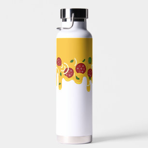 Lustige Retro-triefende Pizza-Käse-Keto-Party Trinkflasche