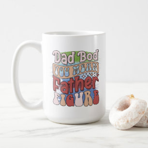 Lustige Retro-Vater-Body-Wortkunst Kaffeetasse