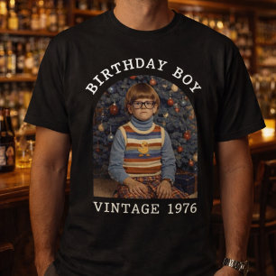 Lustige Retro Vintage Geburtstagsjunge Erwachsene T-Shirt