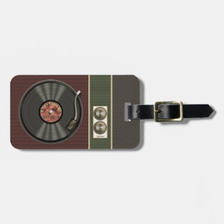 Lustige Retro-Vinyl-Schallplatte Gepäckanhänger