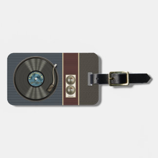 Lustige Retro-Vinyl-Schallplatte Gepäckanhänger