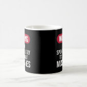 Lustige Retro-Warnung Ich Könnte Spontan Über Kaffeetasse (Mittel)