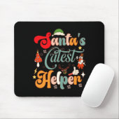 Lustige Retro-Weihnachtsmänner süßester Helfer Mousepad (Mit Mouse)