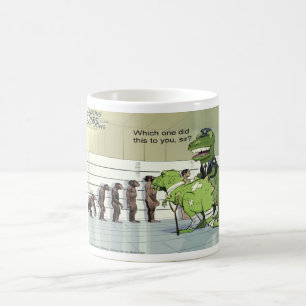 Lustige Rick London Dinosaurier Polizei Gegenübers Kaffeetasse