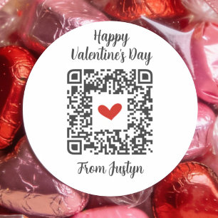 Lustige Rick Roll Valentins Party Favor Geschenktü Runder Aufkleber