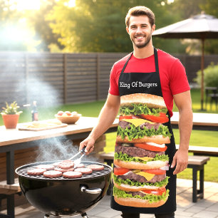 Lustige Riesen-Hamburger-Grillparty-Themen Schürze