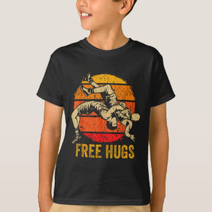 Lustige Ringerumarmungen Ringer-Mutter Männer Jung T-Shirt
