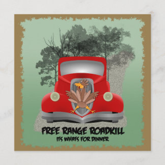 Lustige Roadkill Party Einladung
