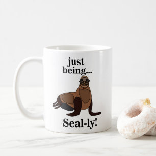 Lustige Robben Kaffeetasse