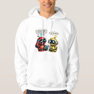 lustige Roboter Hoodie