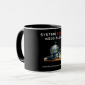 Lustige Robotertasse Tasse (Vorderseite Links)