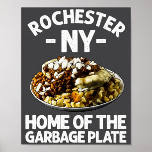 Lustige Rochester Ny Garbage Plate Geschenk Cool N Poster