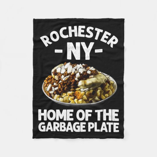 Lustige Rochester Ny Müllplatte Geschenk Cool New Fleecedecke (Vorderseite)