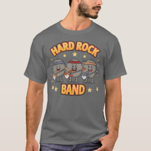 Lustige Rockband Steine Geologie Musik Wortspiel T-Shirt