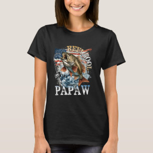 Lustige Rolle Cooler Papaw-Barsch-Angeln Amerikani T-Shirt