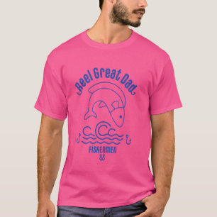 Lustige Rolle Großartiger Vater, Vatertag Angelspa T-Shirt