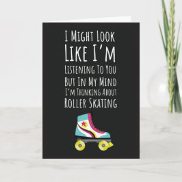 Lustige Rollschuhkarten Rollschuh Rollschuhläufer  Karte