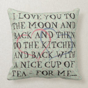 Lustige romantische tägliche kissen