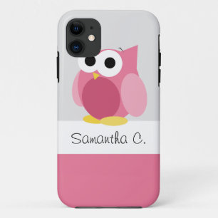 Lustige rosa Eule - personalisierter iPhone 5 Fall Case-Mate iPhone Hülle