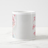 Lustige rosa freche alternde Jumbo-Tasse (Vorderseite)