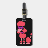 Lustige rosa Pudel-Hundekunst