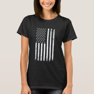 Lustige Rosenkohl Amerikanische Flagge Vegan Männe T-Shirt
