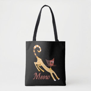 Lustige rote Katze Tasche
