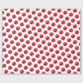 Lustige rote Lippen Geschenkpapier (Flach)