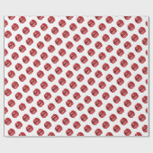 Lustige rote Lippen Geschenkpapier (Flach)